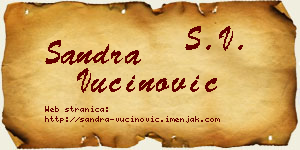 Sandra Vučinović vizit kartica